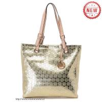 michael kors logo-print groot goud bakken Handtassen Te Koop qbd4y287